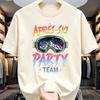 Aprsski Party Team Design T Shir Unisex Tee Unisex Summer Oversized Novelty Streetwear Streetwear Casual Trendy Top Unisex