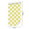 Checkerboard Wallpaper White, Yellow and Cream for Living Room and Bedroom 50x1000