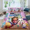 Gabbys Doll House 3D Printed Duvet Case Pillowcase Bedding Set Twin Full King for Kids Adults Bedroom Home Textileextile741