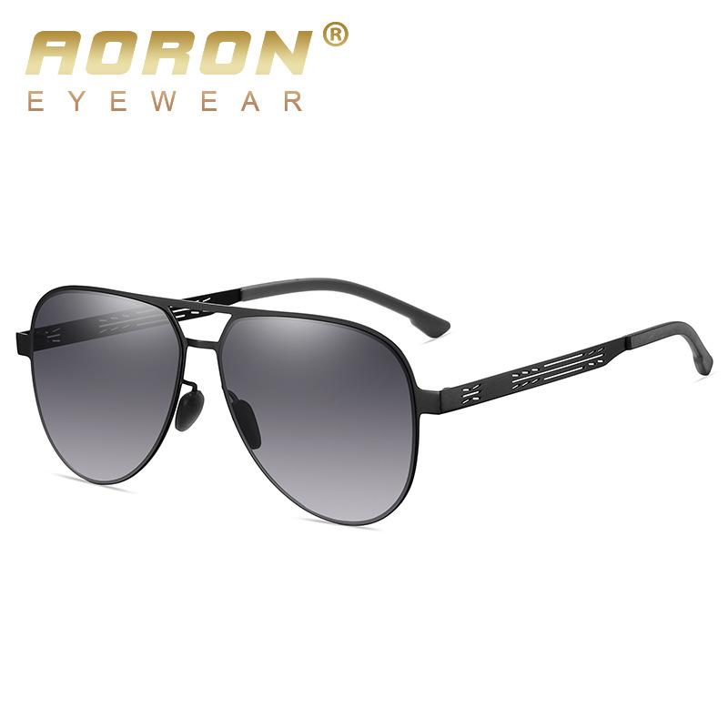 aoron More Than 100 Colors Polarized Sunglasses for Men Women Fashion Design Metal Frame Outdoor UV400 Anti Glare Driving Glasses