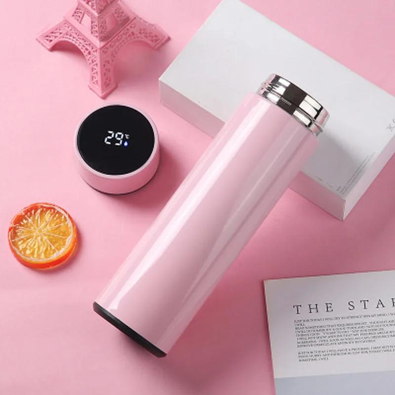 500ML Creative Smart LED Thermos Bottle Temperature Display Vacuum Flasks Stainless Steel Water Bottle Thermos Cup