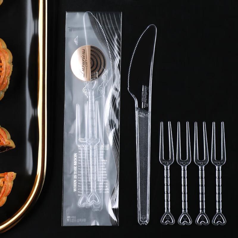 Disposable Mooncake & Dessert Fork Spoon Set