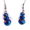 Les Trésors De Lily [J6817] - Designer Earrings 'Mineralia' Blue