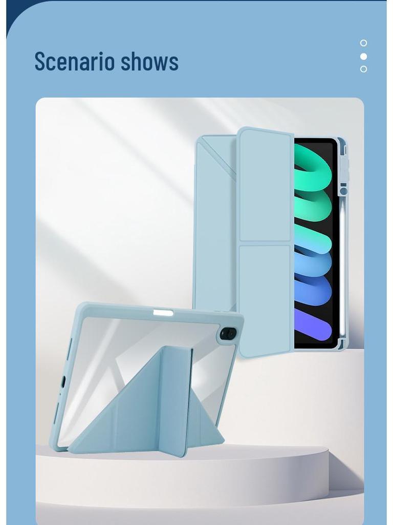 2022 OPPOpad 10.3-inch Acrylic Drop-proof Tri-fold Tablet Case
