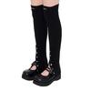 Snap Knit Leg Warmer / Black