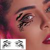 10sheets Spider Web Eye Tattoo Sticker Waterproof Temporary Fake Tattoos Suitable for Halloween Party Facial Art Makeup