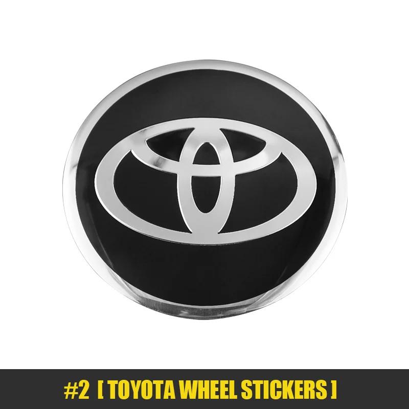 Toyota 2026 New Hub Caps 4Pcs 57/62mm Car Wheel Center Hub Caps Toyota Rav4 Aygo Yaris Corolla Camry Car Tir Car Sticker