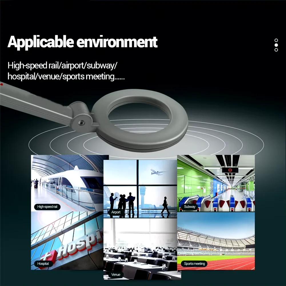 Detector de metale pliabil Hunter Gold Digger Bobina de înaltă sensibilitate Instrument de detectare a metalelor Alarma portabilă pentru vânătoarea de comori