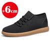 Lift Men Breathable Mesh Elevator Shoes Soft Comfortable Height Increasing Sneakes 6cm Insole Heightening Sports Plus Size 38-46