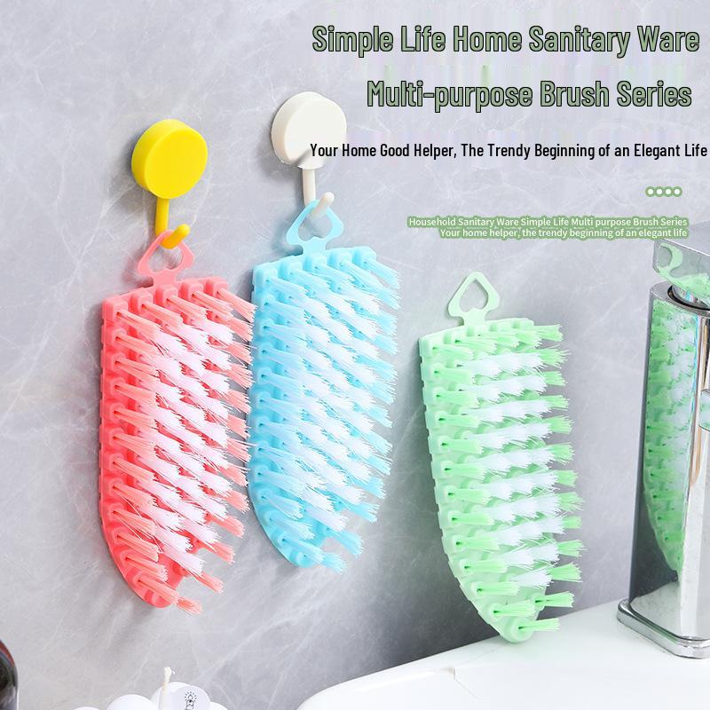 Flexible Soft Bristle Multi-Functional Cleaning Brush for Kitchen & Bathroom