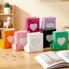 Heart Cutout Card Book Macaron Photo Binder Portable Card Storage  Kpop Card Keep