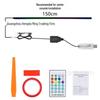 Smart Remote-Control Car LED Ambient Light Strip – Multicolor Acrylic for Central Console and Doors