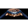 Angel Clover LUCE SOLAR Men's Leather Band LUS44PNV-NV Wrist Watch