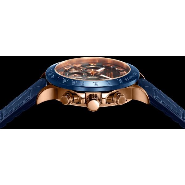 Angel Clover LUCE SOLAR Men's Leather Band LUS44PNV-NV Wrist Watch