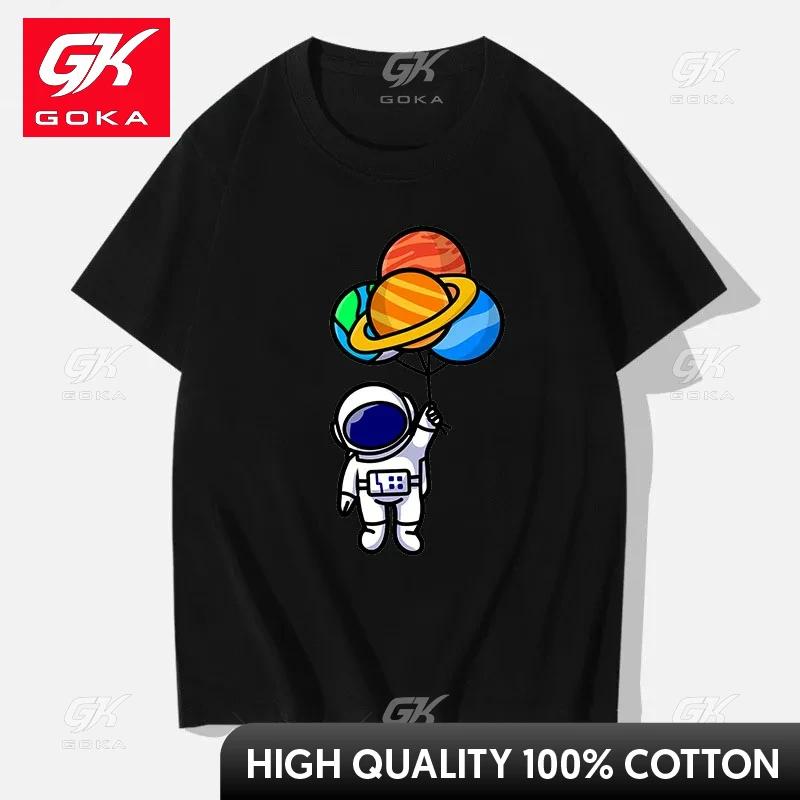 

2024 Unisexs Tshirt Short Sleeve Tees Unisexs Loose Tshirt Unisexs Tops New Brand Space Astronaut Tshirt Camisetas De Hombre S