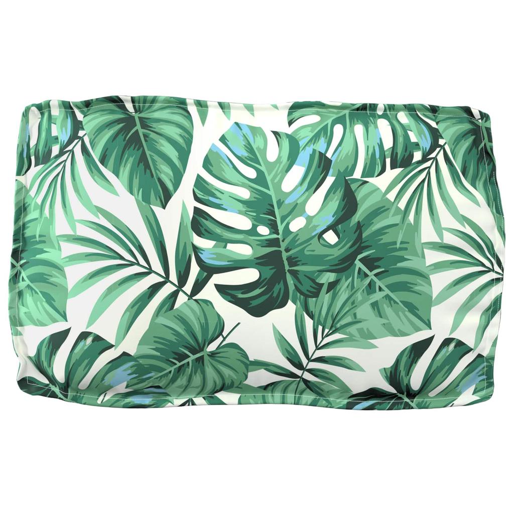 Pallet Cushion Set Floral 2 pcs Green Leaf Pattern Oxford Fabric