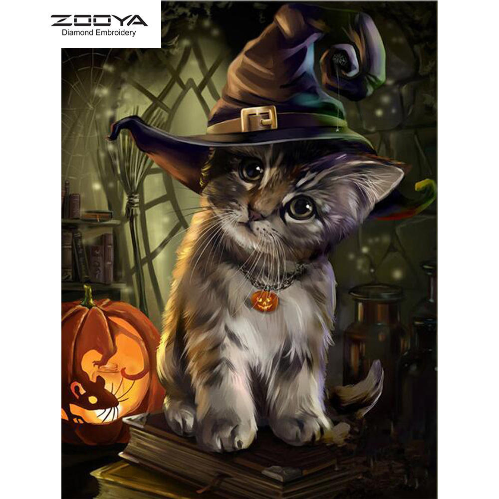 

ЗООЯ DIY 3D Алмазная картина животное кошка вышивка крестиком домашний декор