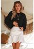 2025 Autumn/Winter Women's European & American Style Loose Tassel Knit Sweater