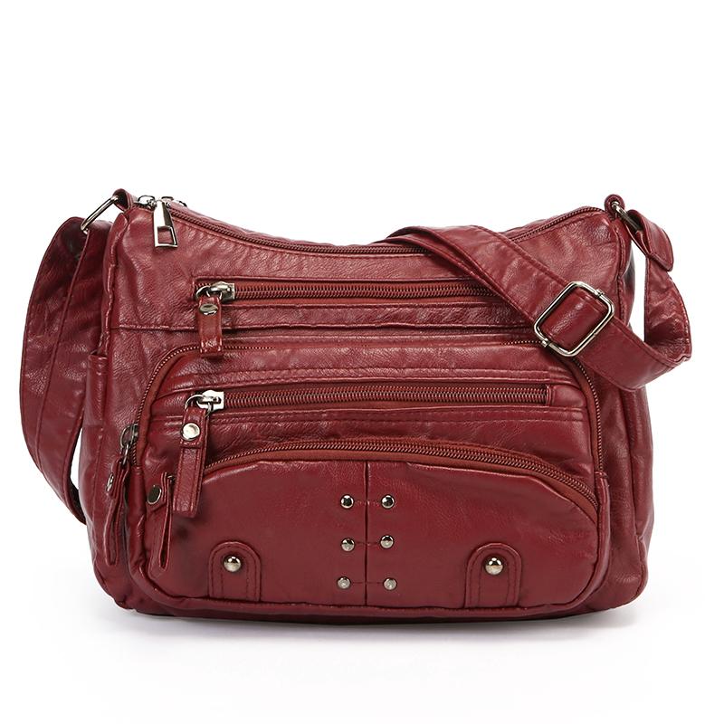 Women's Crossbody Bag Vintage Multi-Layer Shoulder Bag
