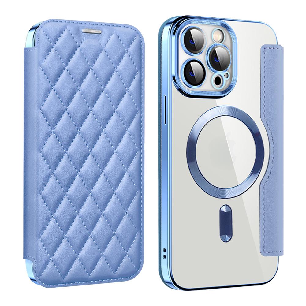 For Magsafe Card Holder Magnetic Wallet Leather Phone Case for IPhone 14 Pro Max 15 Plus 13 12 11 Wireless Charging Book Cover