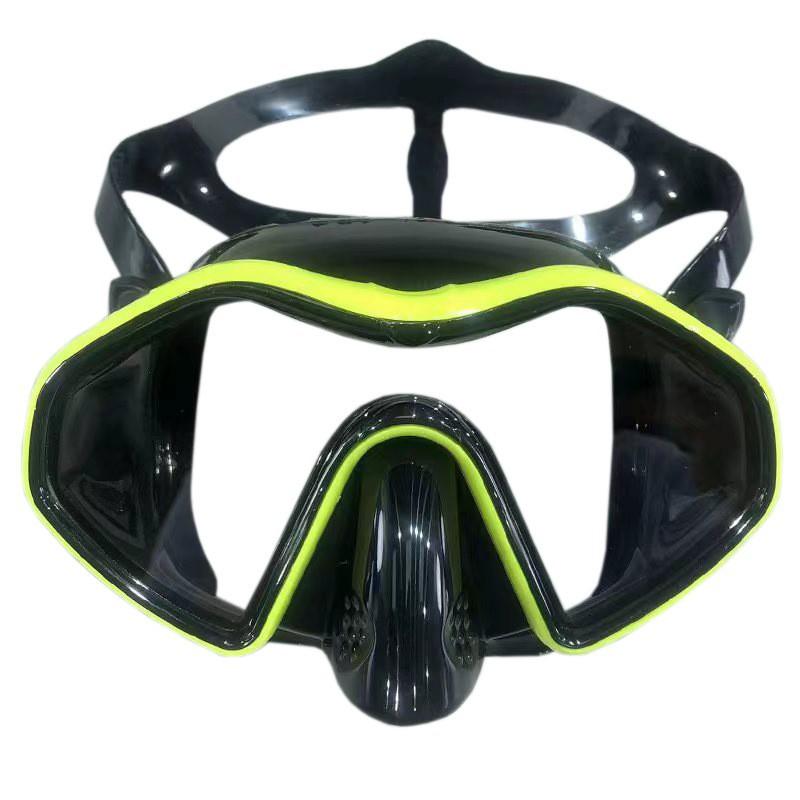 New diving goggles set, frog mirror silicone diving mask