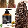 1pc Curl Styling Cream, Suitable For Curly And Wavy Hair, Leave-In Moisturizing Styling Formula, Hel