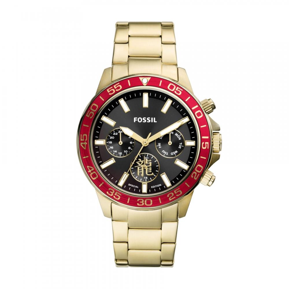 

Fossil Men s Bannon Multifunction, Gold-Tone Stainless Steel Watch