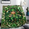 1 Stück St. Patrick's Day Motiv Flanelldecke, Hohe Qualität, Bequem für alle Jahreszeiten, Heimdekoration, Wärme und Komfort, Perfekt für Weihnachtsgeschenke W71