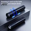 USB Rechargeable Torch Mini Flashlight, 3 Lighting Modes Adjustable Focus Bright Everyday Carry Flashlight LED Portable for Camping Emergency Outdoor