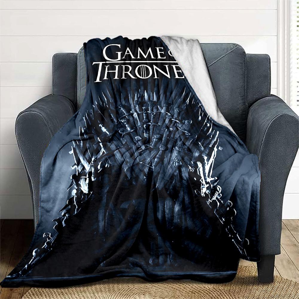 1pc Game of Thrones Flannel Blanket Soft Warm Throw for Home, Office, Travel, All-Season Cozy Bedding GiftL1307