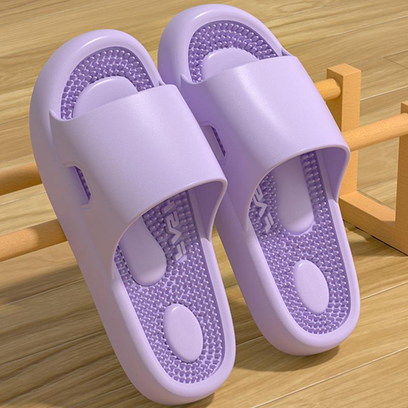 Women Summer Concise Slippers Men Soft Home Slides Couples Bathroom Non-slip Sandals Adults Comfortable Outdoor Beach Shoes