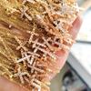 Módní choker náhrdelník s robustním přívěskem s křížky z nerezové oceli, šperkový doplněk pro trendy ženy a dívky