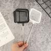 1Pc Aquarium Square Fishing Net Extendable Long Handle Fishing Gear For Catching Fish Shrimp Tank Clean Fishing Gear
