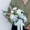 Romantische Hochzeitssträuße Seide Braut Brautjungfern Handhaltende Blume Kunstblume für Hochzeit Heimdekorationen