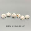 6PCS Resin Mini Cute Car Center Console Decor Ornaments Micro Animal Screen Decoration Car Interior Accessories
