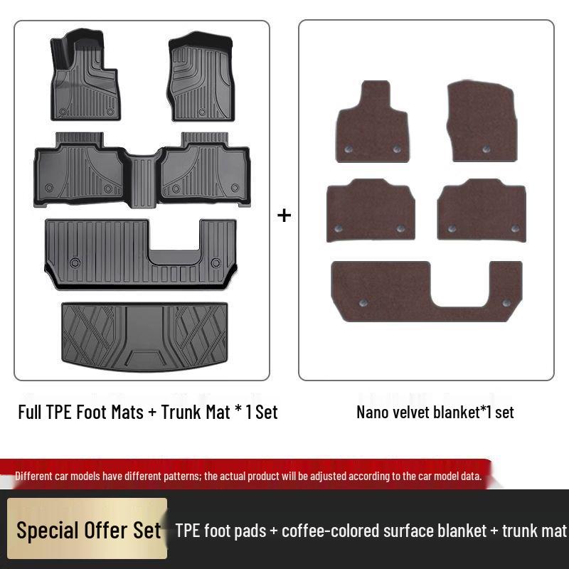 Cadillac XT6 TPE Carpet Floor Mats (2020-2025 Models) - Original Style, Full Surround