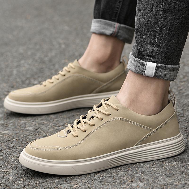 European Station Men's Shoes Breathable Retro British Casual Leather Shoes Men's Trend Sports Shoes Board Shoes