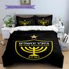 Set di biancheria da letto con motivo Beitar Jerusalem FC, copripiumino e federa, regalo di compleanno per la casa.(1 * copripiumino + 2 * federa, senza nucleo)