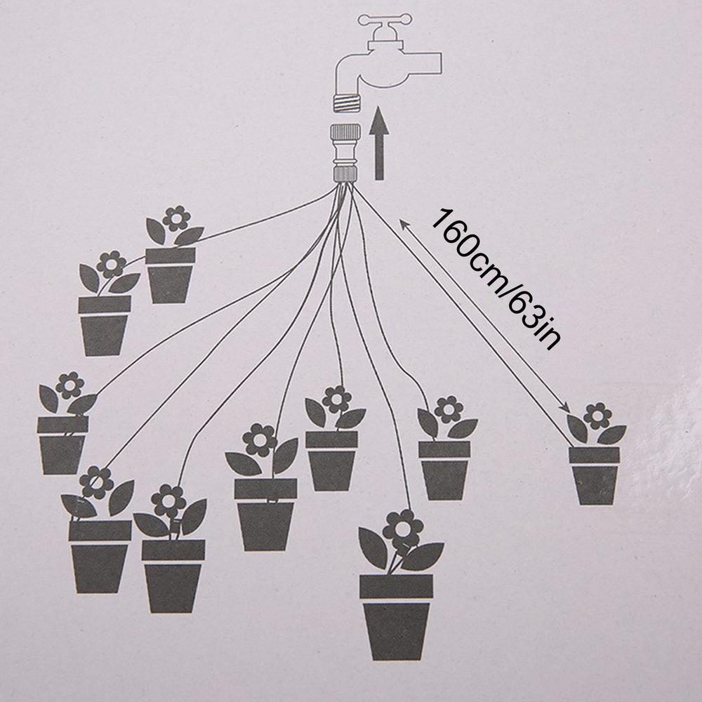 Drip Irrigation Kit 10-Head Automatic Quick Connect Garden Watering System Emitters For Greenhouse Yard Lawn Patio Plant Flower