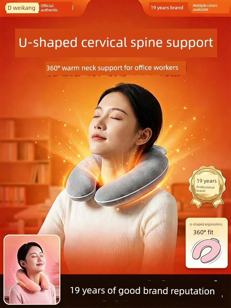 Weikang U-Shaped Warm Cervical Spine Hot Water Bag, Water-Filled Cervical Spine Heating Neck Hot Compress Device, Hot Compress Neck Protection Water