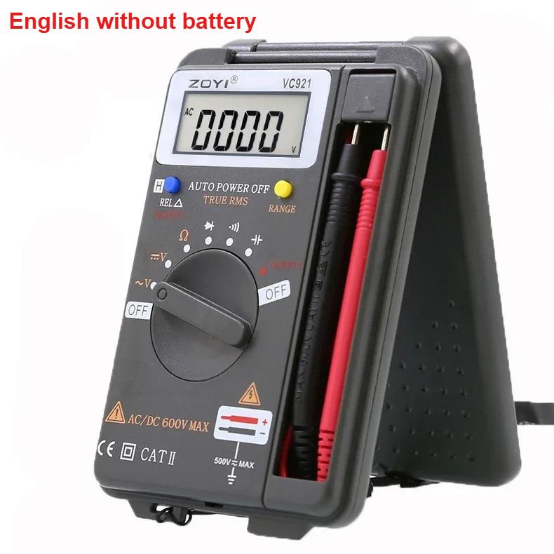 

VC921 Digital Intelligent Multimeter High-Precision Digital Display Multi-Functional Pocket Mini Multimeter Electrician Tools