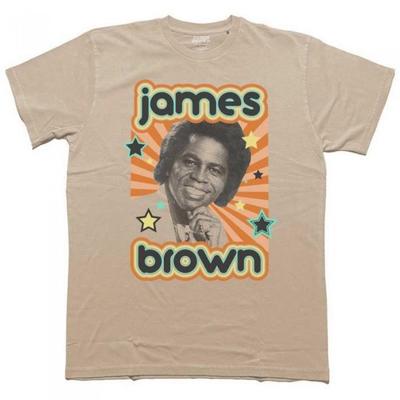 James Brown Unisex Erwachsenen Sterne Baumwoll-T-Shirt