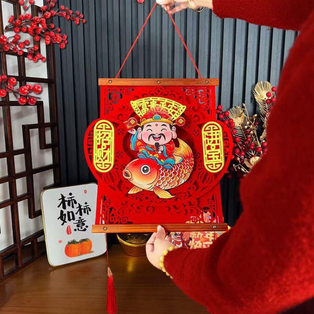 Reusable Spring Festival Pendant Traditional New Year Ornaments Hanging Ornaments  Home