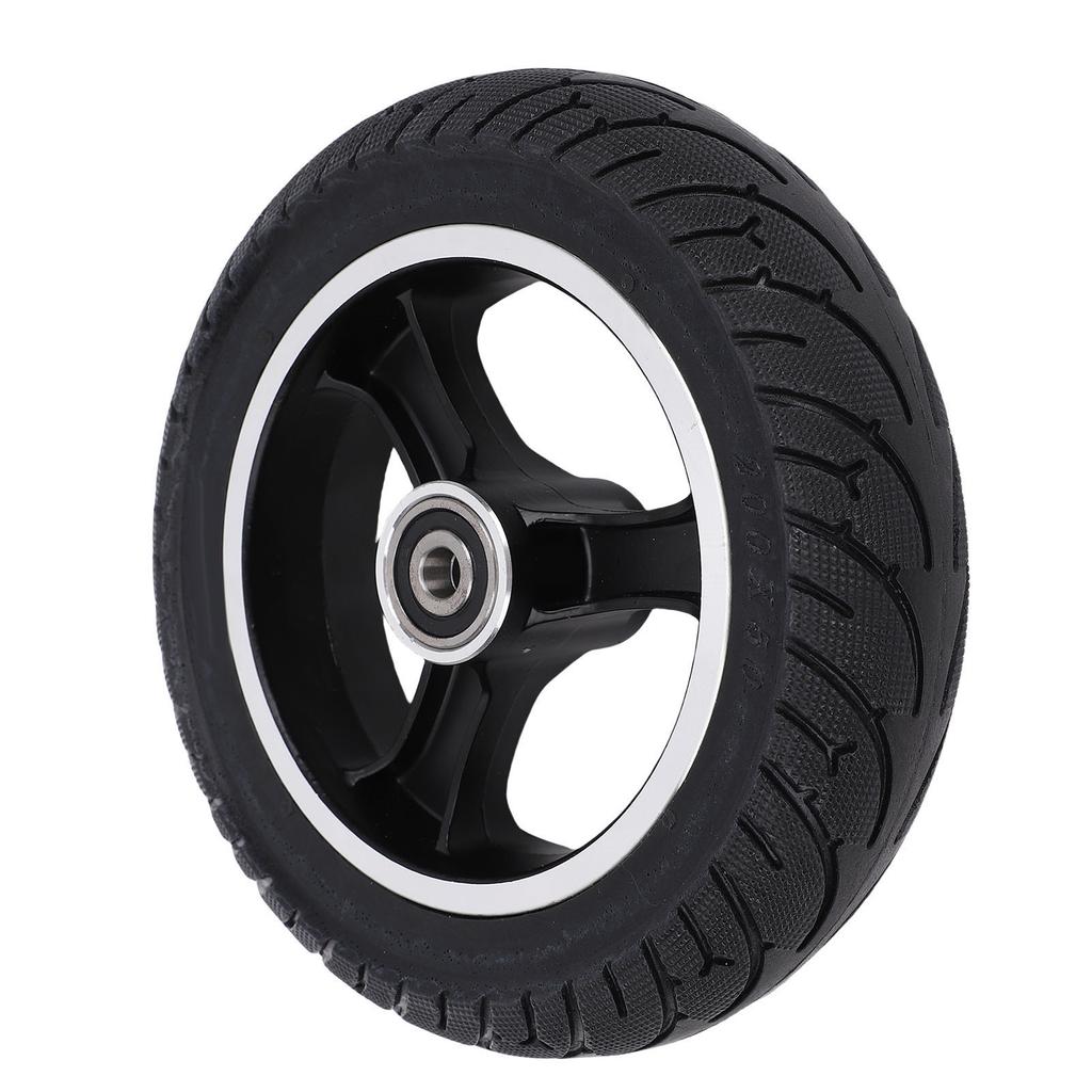 200x50 Solid Tire Wheel Damping 8 X 2 Inch Scooter Tire with Aluminum Alloy Hub Replacement for Razor E100 E200 E300