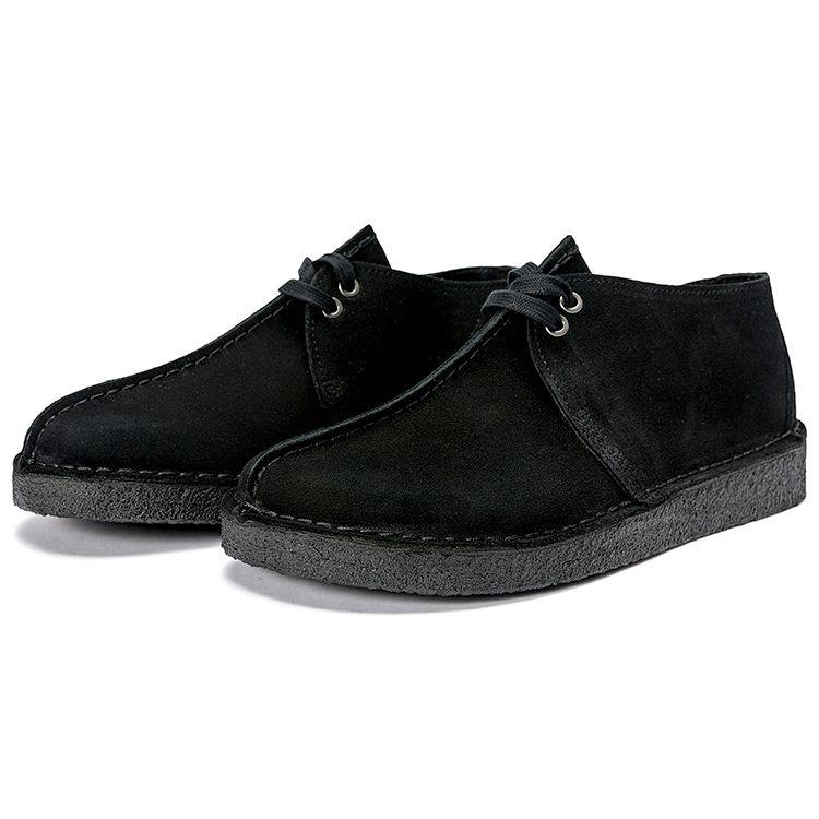 Clarks Leather Vintage Lace-Up Ankle Boots Men boots Black 261554867