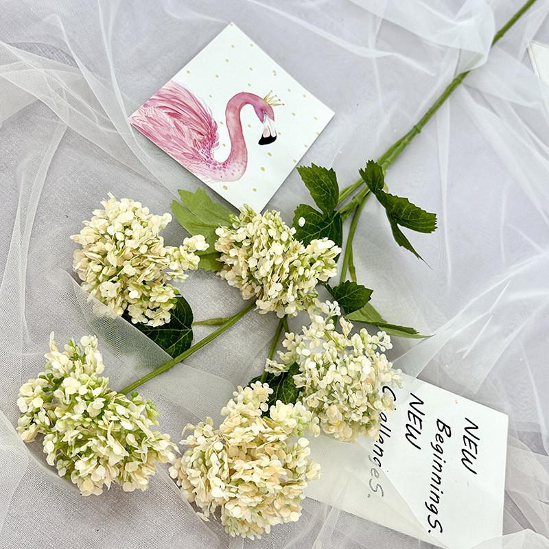 Polyester Hydrangea Artificial Flower For Wedding Decor Photography Home Office Arrangement