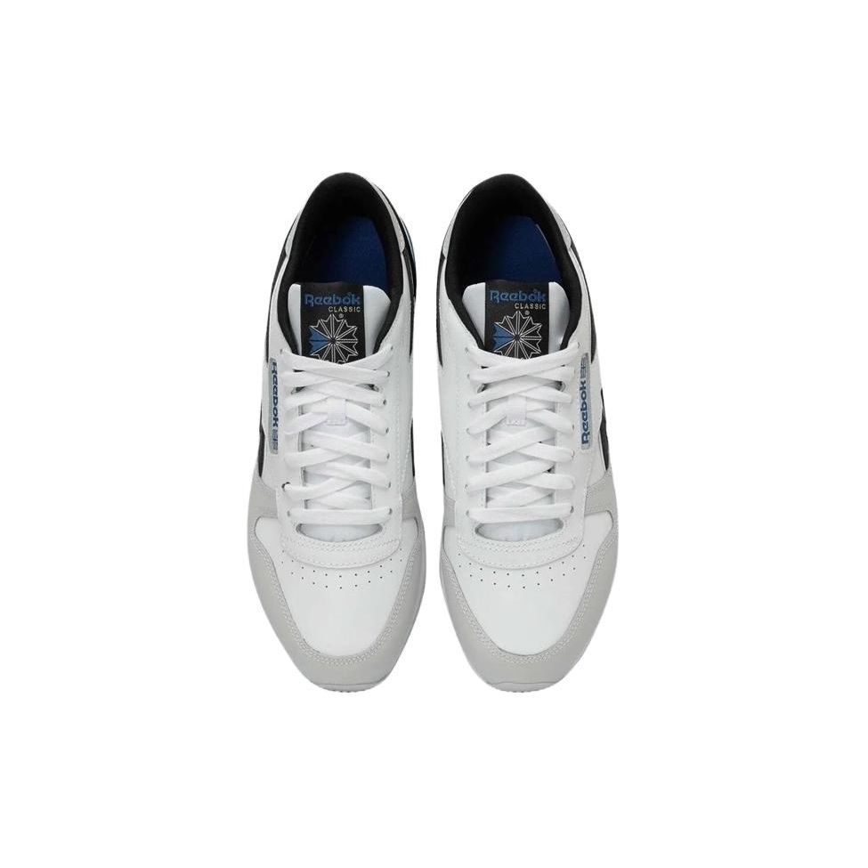 Reebok Classic Leather Versatile Comfortable Supportive Low-Top Running Shoes Unisex Sneaker White Blue 100074394