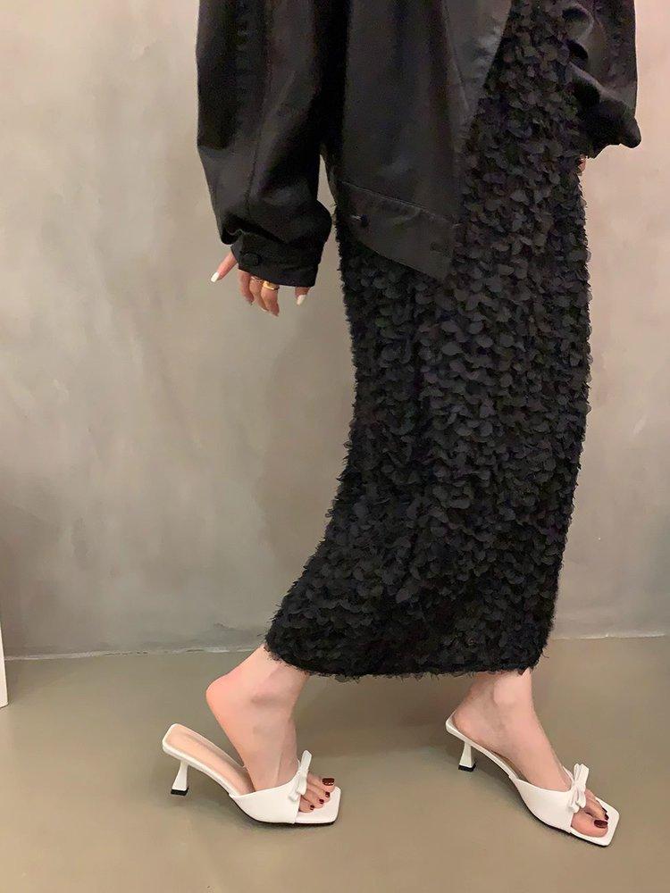 

Французский вечерний бриз односложные туфли на высоком каблуке серебристые босоножки женские летние туфли на высоком каблуке классные тапочки с юбкой сказочные туфли 40