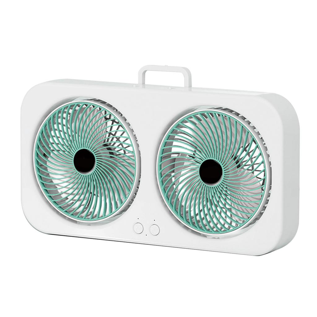 Tabletop Fan Air Circulation Fan Portable Dual Use Rechargeable Brushless Motor Multi Speed Adjustable with USB Cable for Home
