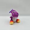 24pcs/lot 10cm Super Bros Yoshi Plush Toys key chain Yoshi Dragon Soft Stuffed Dolls bag charms gifts